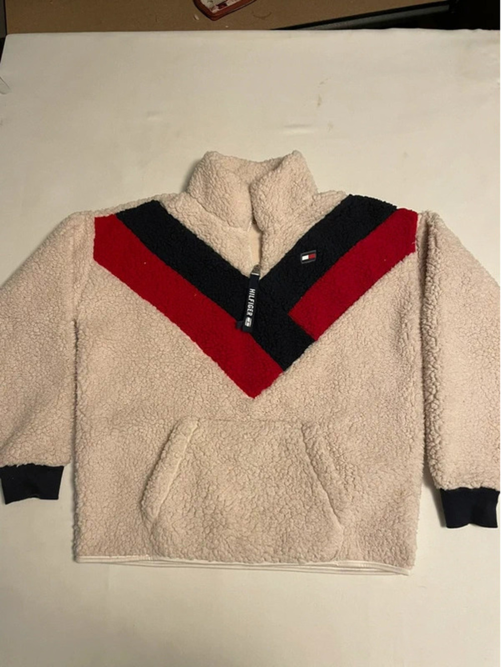 Tommy hilfinger sherpa quarter zip jacket medium